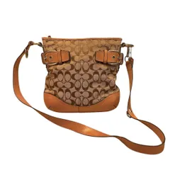 COACH ショルダーバッグ ベージュ シグネチャー