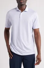 ジョニー オー メンズ トップス シャツ プリント johnnieO Teo Microprint PREPFORMANCE Golf Polo Verbena