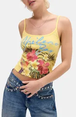 アーバンアウトフィッターズ レディース トップス シャツ フラワー柄 フラワー グラフィック BDG Urban Outfitters Chileno Bay Graphic Floral Camisのサムネイル