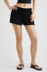 ビーピー レディース ボトムス ハーフパンツ・ショーツ ショートパンツ リネン BP Linen Blend Shorts Black ブラック