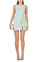 無盡玫瑰 女士上衣 連衣裙 迷你 Endless Rose 蝴蝶結細節鉛筆迷你連衣裙 海沫色