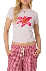 ADIKTED 女裝 上衣 T恤 EDIKTEDaylily 嬰兒 T恤 淺粉色 粉色