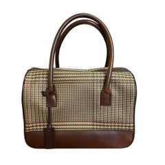 LAUREN RALPH LAUREN 格紋 手提包 迷你波士頓包