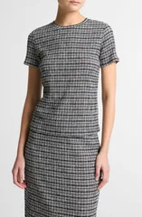 ヴィンス レディース トップス シャツ クルーネック Vince Short Sleeve Crewneck Top Eclipse Comboのサムネイル