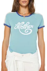 マザー レディース トップス Tシャツ グラフィック MOTHER The Itty Bitty Concert Racer Graphic TShirt Motheracerのサムネイル