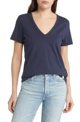 ラグアンドボーン レディース トップス Tシャツ コットン rag bone The Vee Slub Cotton TShirt Saluteのサムネイル