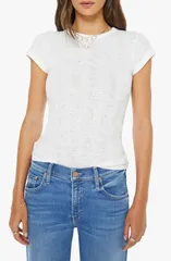 マザー レディース トップス Tシャツ コットン MOTHER The Itty Bitty Cotton Tee Fluffのサムネイル