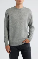 ペンドルトン メンズ アウター パーカー・スウェット クルーネック ウール セーター Pendleton Wool Crewneck Sweater Light Grey Heather グレーのサムネイル