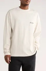 フィアオブゴッド メンズ トップス Tシャツ コットン Fear of God Essentials Classic Fit Long Sleeve Cotton TShirt Oatmeal Heather ヘザー