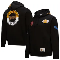 ミッチェルネス メンズ アウター パーカー・スウェット Mens Mitchell Ness Black Los Angeles Lakers Hardwood Classics Blackout Cのサムネイル