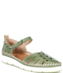 ピコリーノス レディース シューズ サンダル カットアウト レザー Pikolinos Tenerife Leather Cut Out Sandals Mint Green グリーンのサムネイル