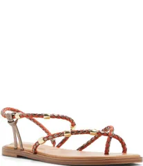 アルド レディース シューズ サンダル ALDO Loucinda Braided Beaded Flathong Sandals RedBronze レッドのサムネイル