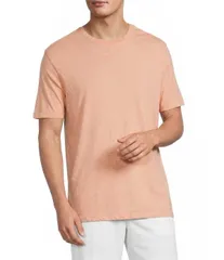 ラウンドトゥリーアンドヨーク メンズ トップス シャツ クルーネック Roundtree Yorke Cloud Collection Short Sleeve Solid Crew Neck TShirt Peach ピーチ
