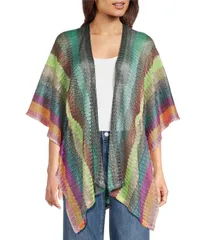 アンナアヴァ レディース アクセサリー マフラー・ストール・スカーフ Anna Ava Bright Crochet Open Poncho Multi マルチカラー