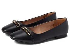 ロックポート レディース シューズ サンダル Rockport Zoie Chain Ballet Black Leather ブラック