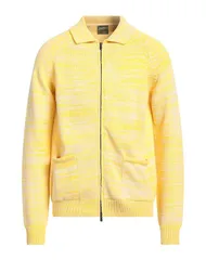 ラルディーニ メンズ アウター カーディガン LARDINI カーディガン Yellow イエローのサムネイル