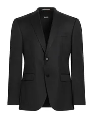 ボス メンズ アウター ジャケット・ブルゾン BOSS テーラードジャケット Black ブラック