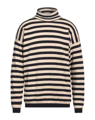 ラルディーニ メンズ アウター ニット・セーター LARDINI タートルネック Beige ベージュのサムネイル