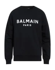 バルマン メンズ アウター パーカー・スウェット BALMAIN スウェット Black ブラックのサムネイル