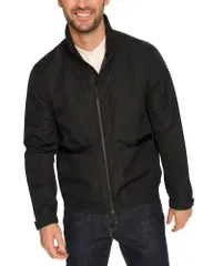 コールハーン メンズ アウター ジャケット・ブルゾン Cole Haan Packable Rain Jacket Black ブラックのサムネイル