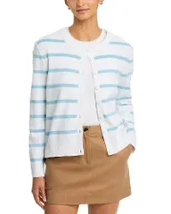 セイントジェームス レディース アウター カーディガン コットン Saint James Perpignan Cotton Cardigan BlancNuanceのサムネイル