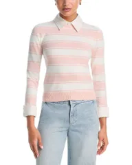 アリスアンドオリビア レディース アウター ニット・セーター Alice and Olivia Porlayered Look Sweater Exclusivenglish RoseOff Whitのサムネイル