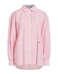 ペペジーンズ レディース トップス シャツ PEPE JEANS ストライプ柄シャツ Red レッドのサムネイル