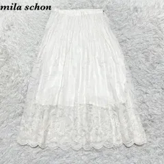 mila schon スカラップレースロングスカート 40 オフホワイトのサムネイル