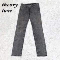 【美品】 theory luxe ストレッチデニムパンツ 38 グレー ケミカルのサムネイル