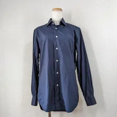 ユナイテッドアローズ 長袖シャツ ネイビー 37 日本製 綿100 コットン 紺 ロング丈 羽織り M L 綺麗め カジュアル 春夏秋 美品