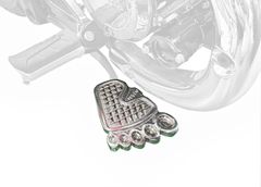 ホンダモンキー125(JB05) 純正ステップペグ(左右共)グリップ付き