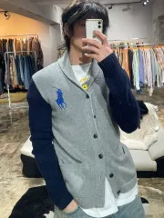 ポロラルフローレン ビックポニー ショールカラー カーディガン