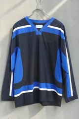 Hombre Nino（オンブレ ニーニョ） HOCKEY SHIRT（ブラック×ブルー×ホワイト／サイズL／2014年春夏コレクション）のサムネイル