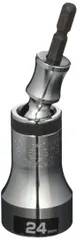 新品 トップ工業 (TOP) 電動ドリル用 ユニバーサルショートソケット 対辺24mm 首振り30° 全長109.5mm 土木 建築 日本製 EUS-24S