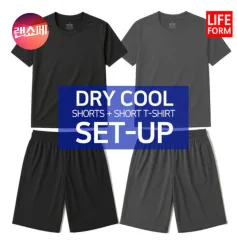 上下セットアップ 機能性 クールドライ 無地 半袖Tシャツ ハーフパンツ 黒