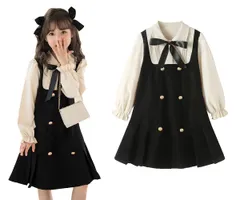 入学式 卒業式 長袖 子供服 発表会 ガールズ 結婚式 ワンピース 女の子 カジュアル [Emfay]