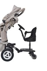 Brand new AIRBUGGY Air Buggy Genuine Board 2WAY BOARD EX Standing Step/Sit-on Handle Chair Compatible with Single-Ride COCO Series AB0313 Child Step Board Easy Installation Stroller Parts Adapter Pet Cart Removable Durable
