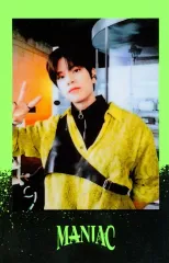 【中古】コレクションカード(男性) Stray Kids/Seungmin(スンミン)/枠黒・黄緑/「Stray Kids 2nd World Tour MANIAC in Seoul」グッズ予約特典ランダムポラロイドカード