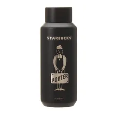 新品 Starbucks スタバ スターバックス PORTER リサイクルステンレスボトル マットブラック 355ml ポーター コラボ ブラック 黒 355ml