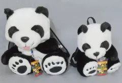 【中古】雑貨 親パンダ&子パンダ リュックセット(お守り付き) 永谷園 パンダリュックプレゼントキャンペーン 当選品のサムネイル