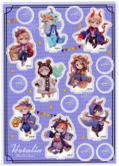 JCS限定 ヘタリア アクリルminiフィギュア8体セット モンスター図鑑