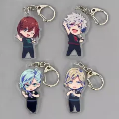 【中古】キーホルダー [単品] QUARTET NIGHT 描き下ろしちびキャライラスト(アンコールTシャツVer.) アクリルキーホルダー4個セット 「Blu-ray/DVD 劇場版 うたの☆プリンスさまっ♪ TABOO NIGHT XXXX アニメイト特装