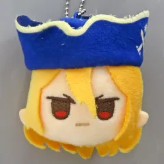 【中古】ぬいぐるみマスコット・ぬいぐるみバッジ 七海龍水 「Dr.STONE×100円ショップ フェイスぬいぐるみキーホルダー」