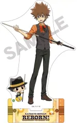 【中古】アクリルスタンド・アクリルパネル リボーン＆沢田綱吉 アクリルスタンド ビリヤード 「家庭教師ヒットマンREBORN!」
