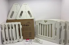 日本育児 キッズパーテーション ミルキー ホワイト ベビーゲート