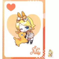 【中古】グッズセット 鏡音リン クリアファイル＆ステッカーセット デフォルメイラストver. 「タイトーくじ 初音ミク×RODY」 J賞