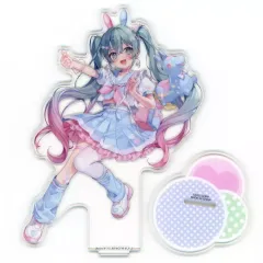 【中古】アクリルスタンド・アクリルパネル 初音ミク1(さくらしおりイラスト/ピンク×ブルー) クリアスタンド 「タイトーくじ 初音ミク×RODY」 B賞