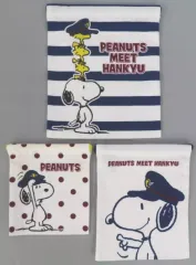 【中古】バッグ A柄.ブルー 3P巾着 「PEANUTS(SNOOPY)」