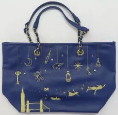 【中古】バッグ ネイビー(星空) トートバッグ 「ピーターパン」 ディズニーストア限定