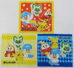 【中古】タオル・手ぬぐい 集合(ポケモン) 大判ハンカチ3枚セット 「ポケットモンスター」